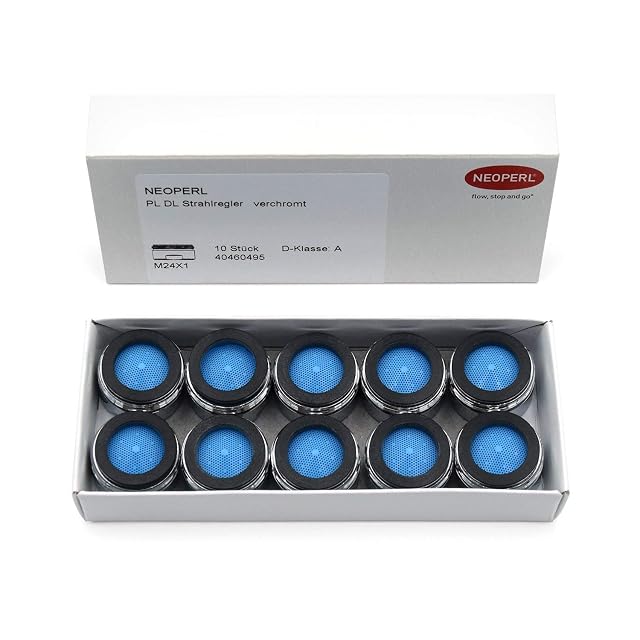 Neoperl Perlator DL chrome M24 tap aerators, ten pack