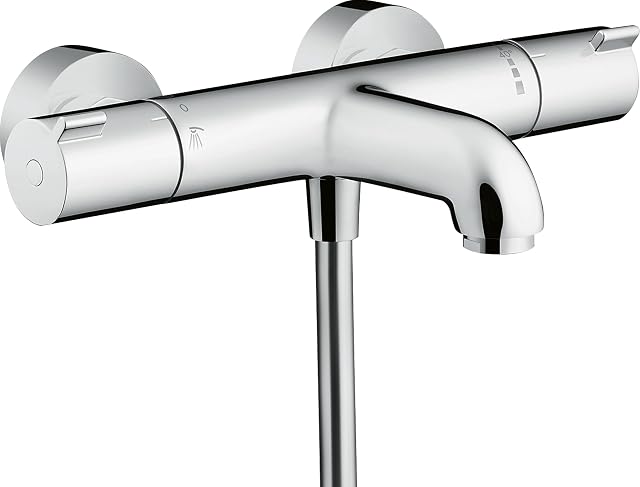 hansgrohe Ecostat chrome surface-mounted bath thermostat