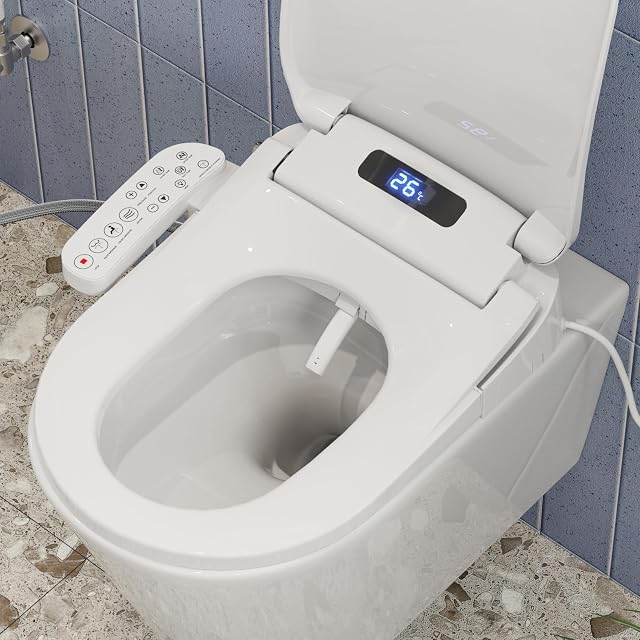 HOROW electric smart bidet toilet seat with a side control panel