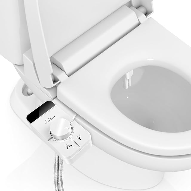 NVIYAM non-electric bidet attachment with twin nozzles