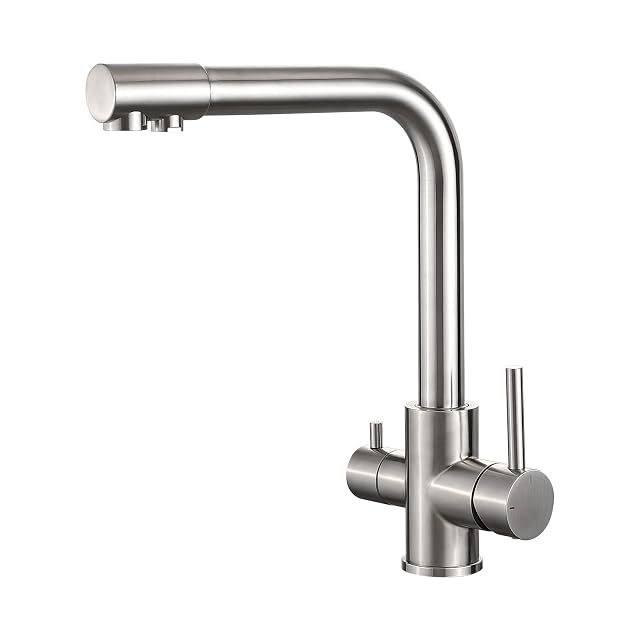 Ibergrif three-way kitchen mixer with a separate filtered outlet