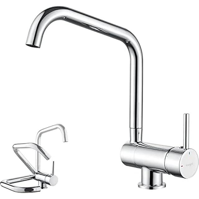 Ibergrif M22106 folding kitchen mixer in 304 stainless steel