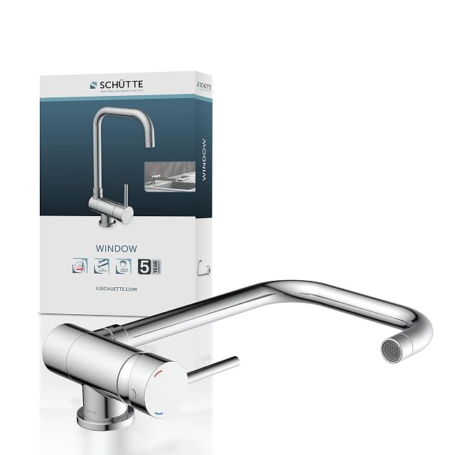 Schütte WINDOW chrome under-window kitchen mixer