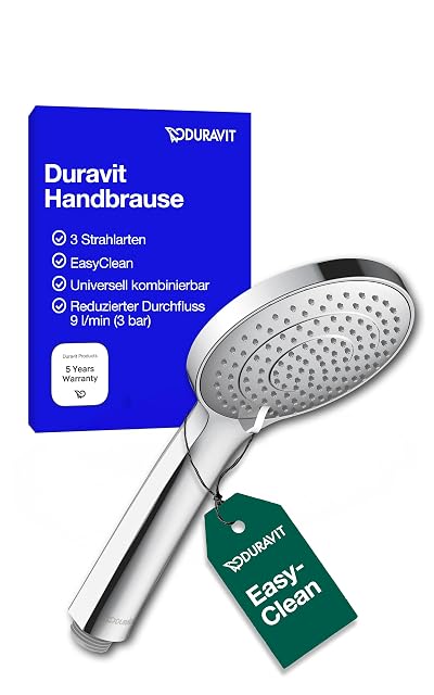 Duravit Universal chrome hand shower with three spray modes
