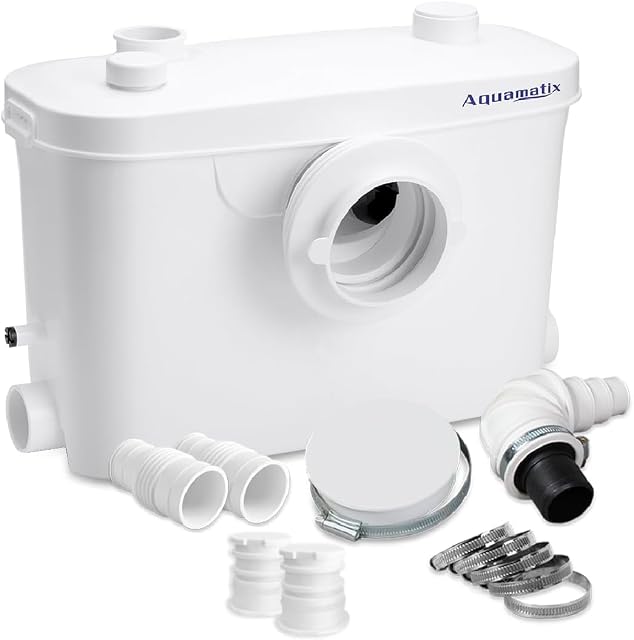 Aquamatix 400 W macerator pump with a carbon filter vent