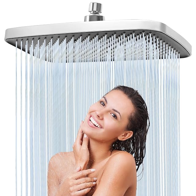 Moshiqgaol 304 stainless steel rectangular rain shower head
