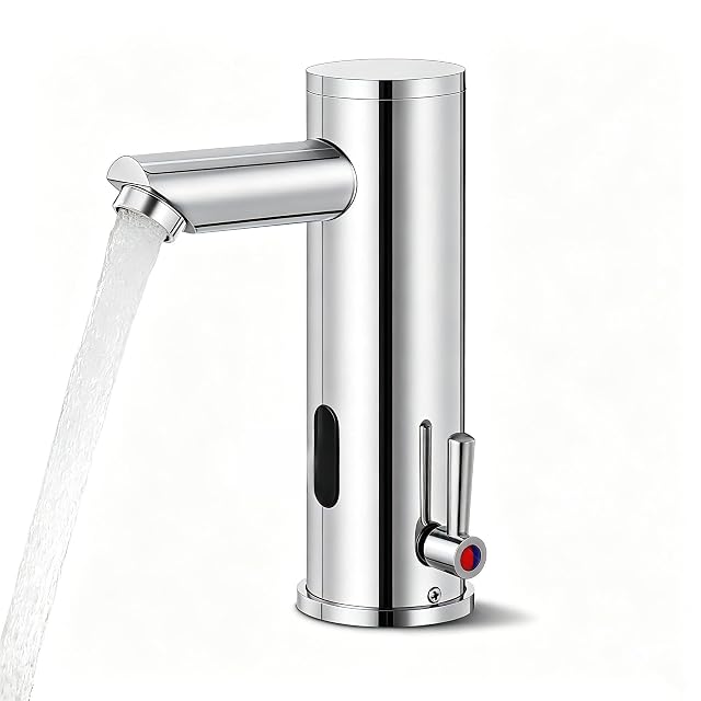 Gangang infrared sensor basin tap with a temperature button