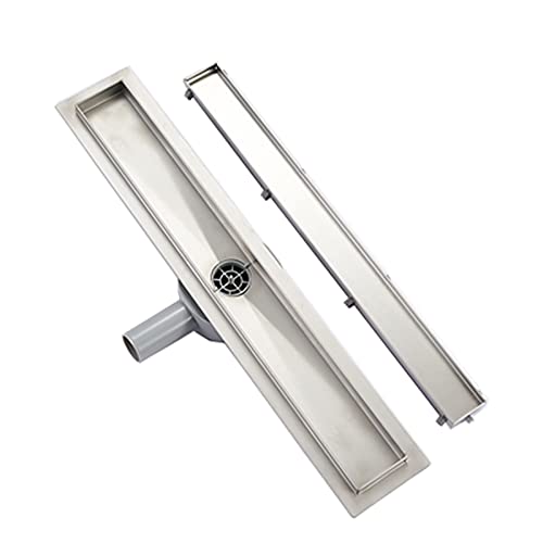 Plumbsys 90 cm stainless steel 2-in-1 tileable shower channel