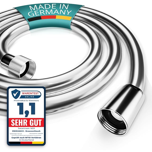 Engelbach smooth plastic shower hose, 2 metres