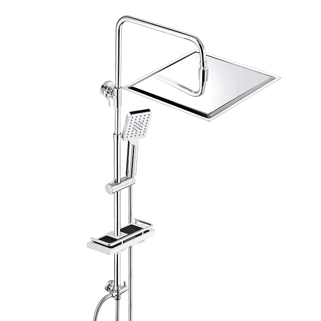 JOHO chrome 304 stainless shower column with a 30 × 30 cm rain head