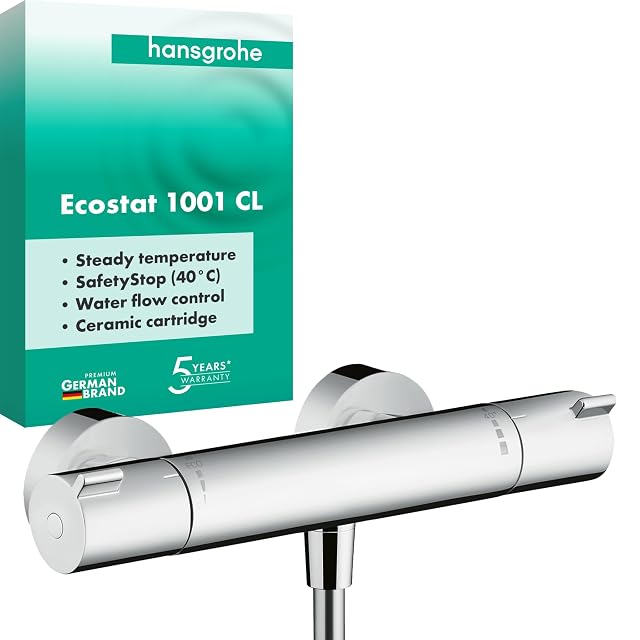 hansgrohe Ecostat 1001 CL chrome shower thermostat