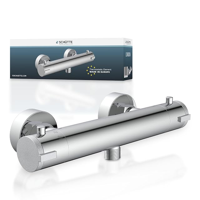 Schütte LONDON chrome thermostatic shower mixer
