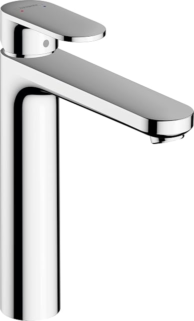 hansgrohe Vernis Blend tall chrome basin mixer, 190 mm clearance
