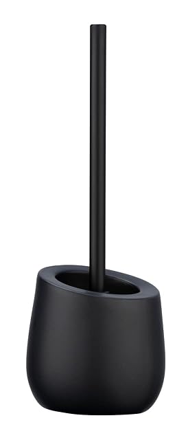 WENKO Badi matt black ceramic toilet brush holder