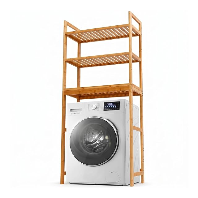 MY FAT GORILLA solid bamboo over-toilet and washing machine shelf