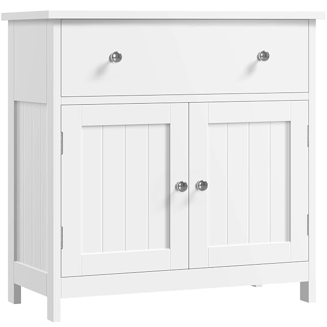 Yaheetech white vanity unit with a drawer and two doors