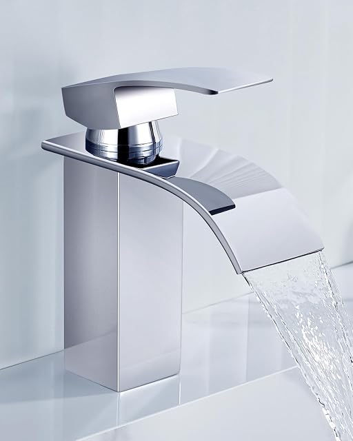 CECIPA stainless steel waterfall basin mixer in chrome