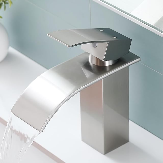 Fransiton stainless steel waterfall basin mixer tap